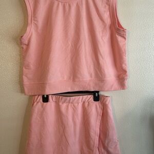 Elegant Pink Sleeveless Tank Top